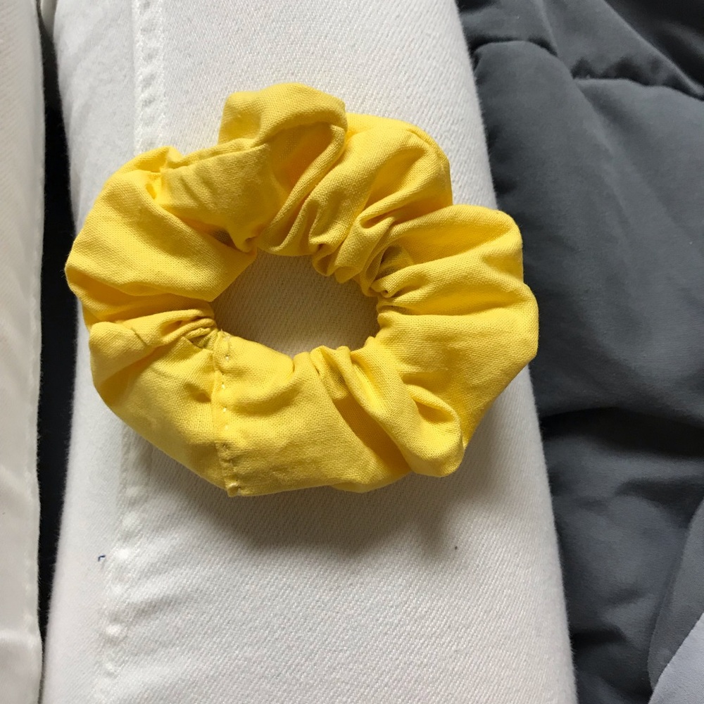 Solid Yellow Scrunchie